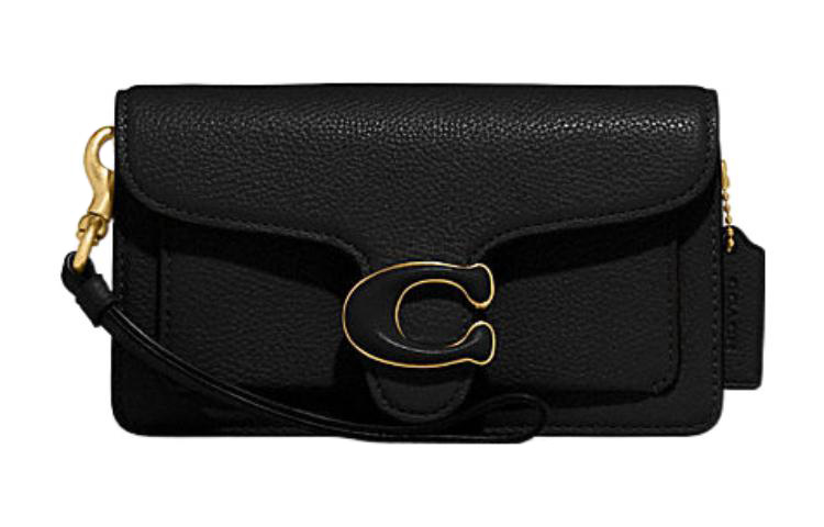 

Сумка через плечо Tabby Cow Leather на плечо или запястье женская черная COACH