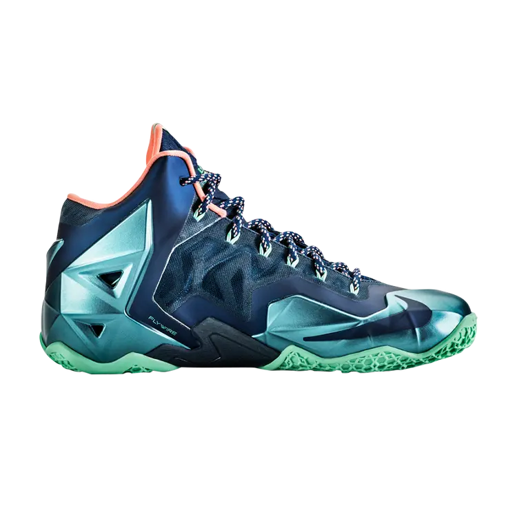 

Кроссовки Nike LeBron 11 'Miami vs Akron', синий, Синий;серый, Кроссовки Nike LeBron 11 'Miami vs Akron', синий