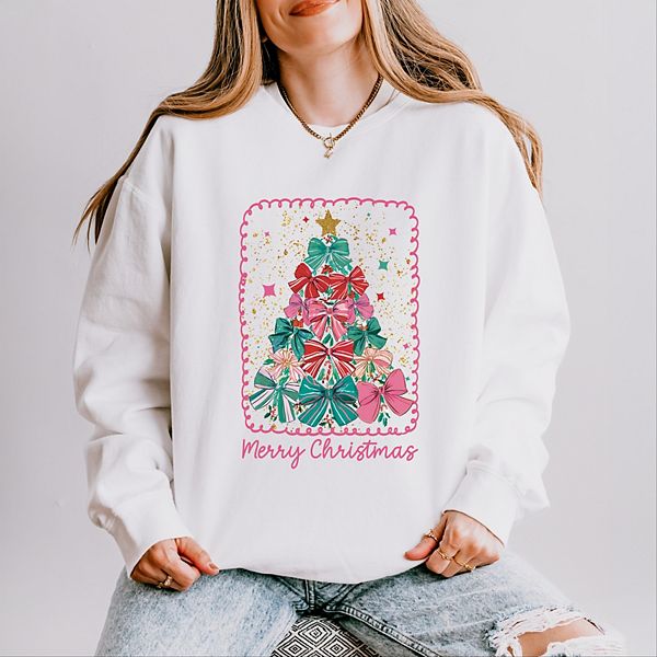 

Свитшот женский легкий garment dyed с рождественским бантом Simply Sage Market, White, Белый, Свитшот женский легкий garment dyed с рождественским бантом Simply Sage Market, White