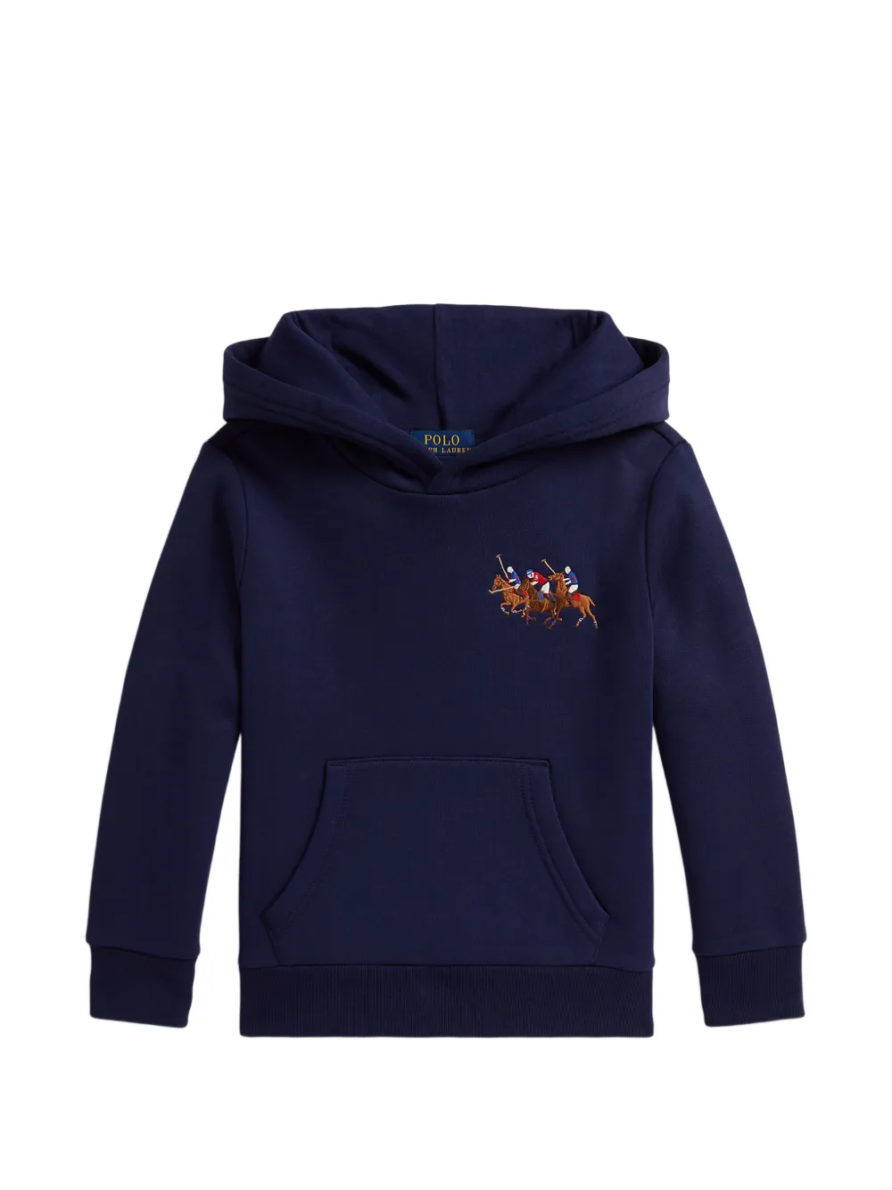

Худи с вышивкой Polo Ralph Lauren Kids, синий