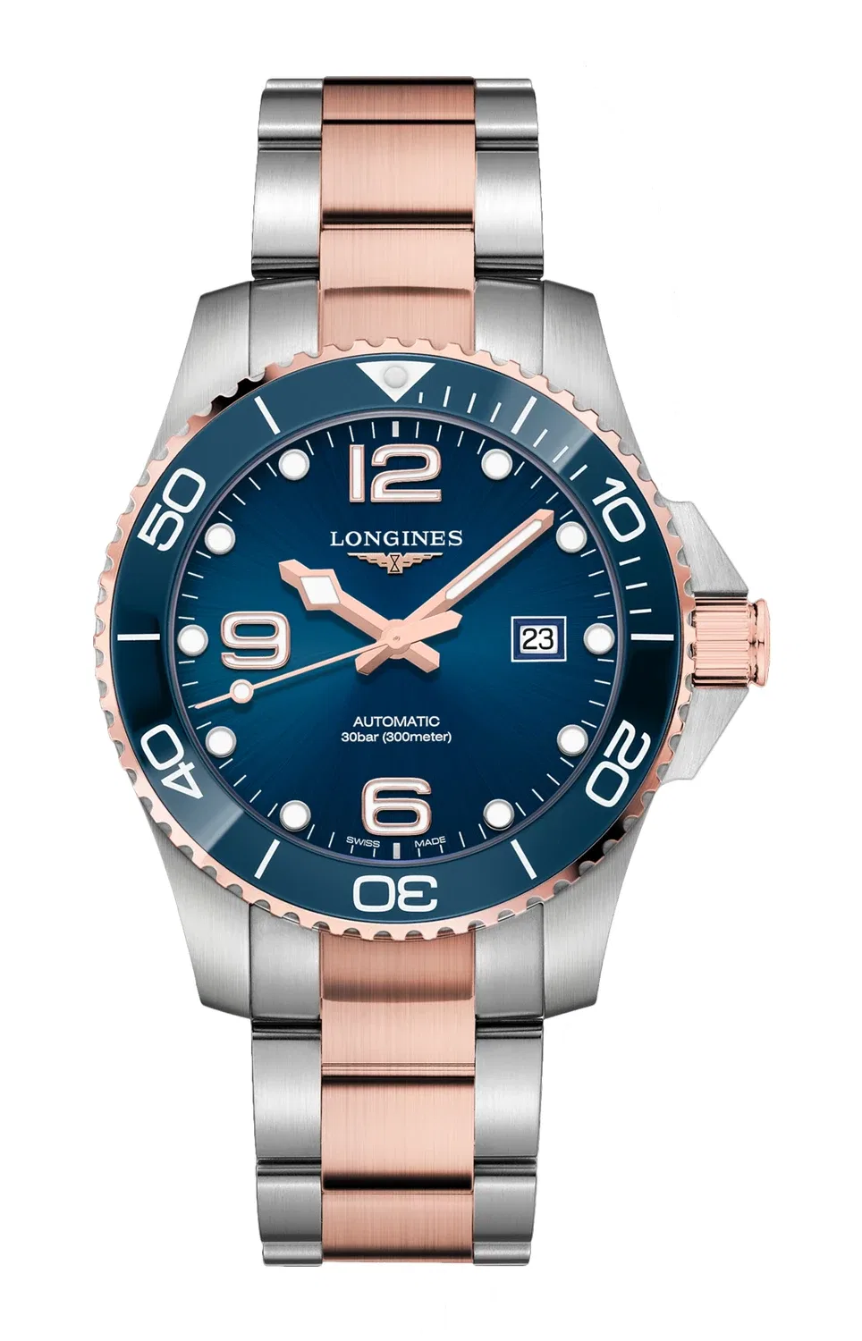 ГИДРОКОНКВЕСТ - L3.782.3.98.7 LONGINES, серебряный
