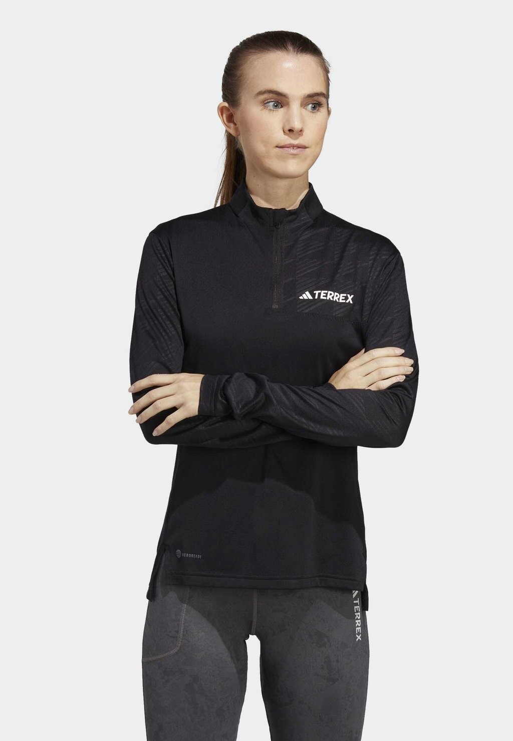 

Рубашка с длинным рукавом Adidas, черный