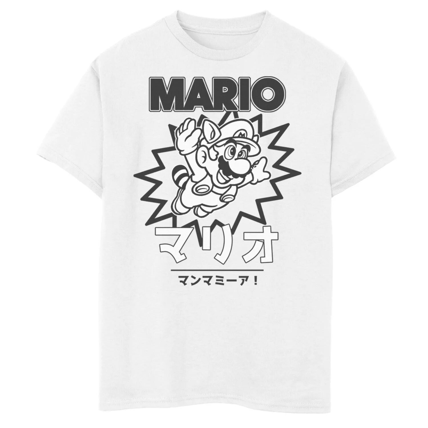 

Футболка с рисунком кандзи Nintendo Mario для мальчиков 8–20 лет Licensed Character