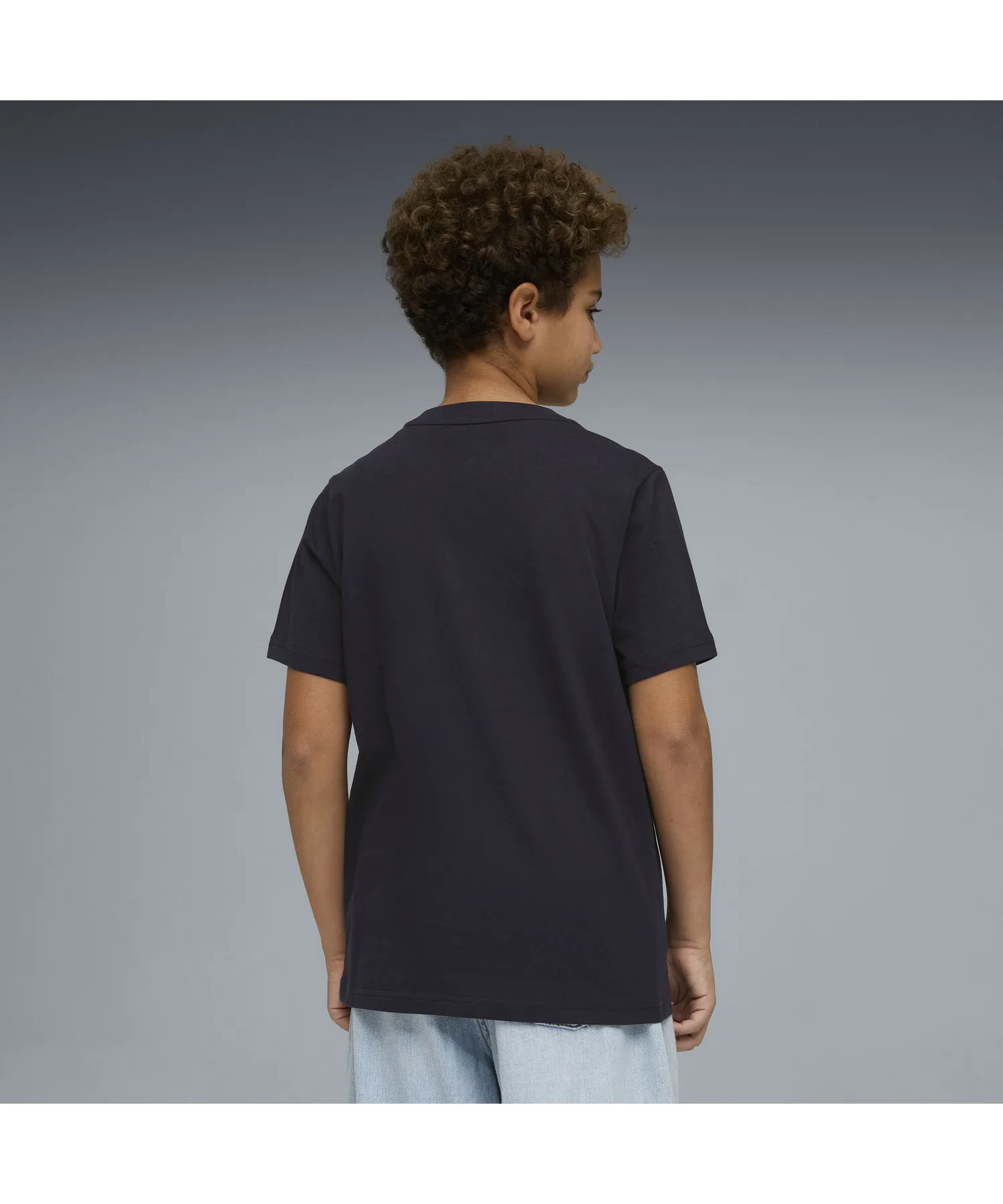 Детская футболка с графикой кота PUMA GRAPHIC Tee изумрудная — фото 2