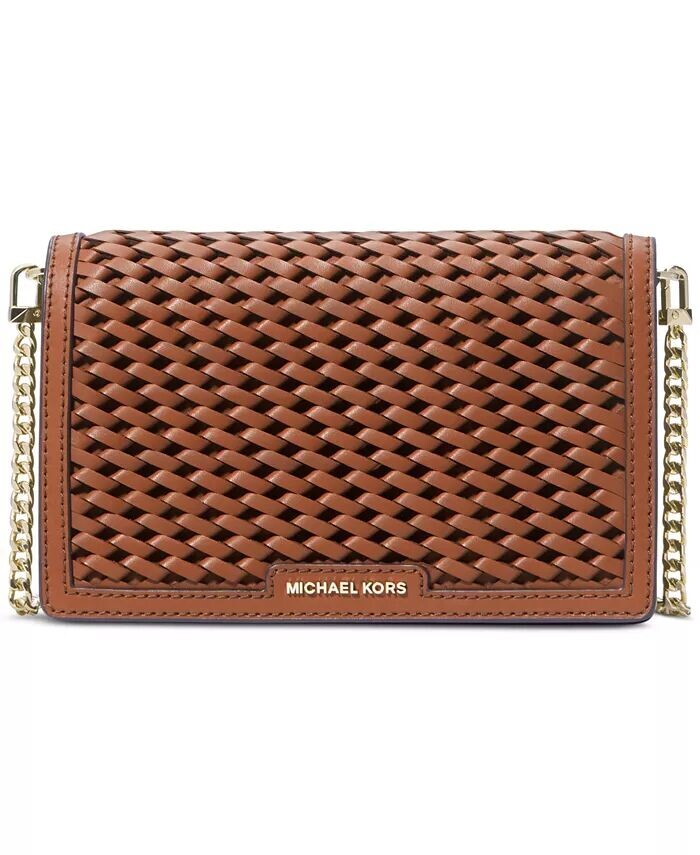 

Средняя сумка через плечо с цепочкой и клапаном Jet Set Michael Kors, желтый