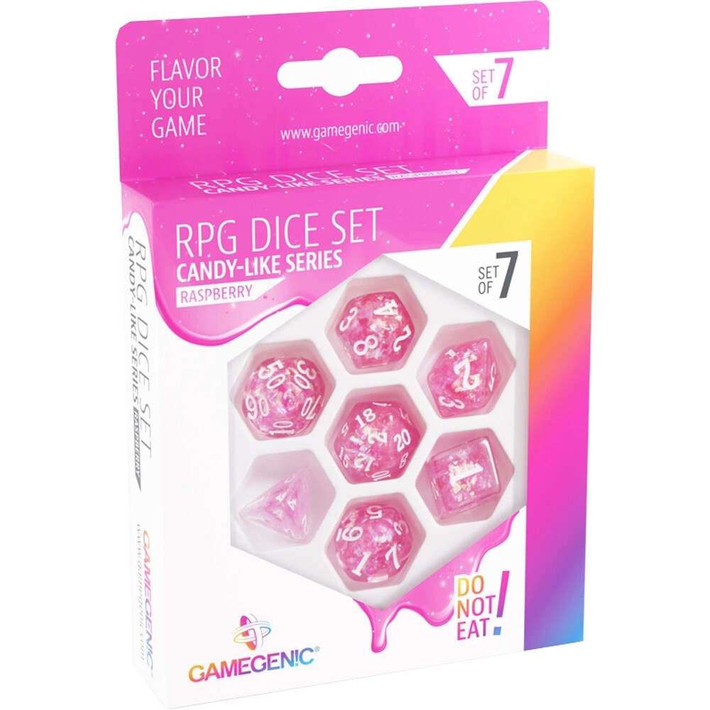 

Аксессуары Gamegenic Candy-like Series Polyhedral Set: Rasberry (7)