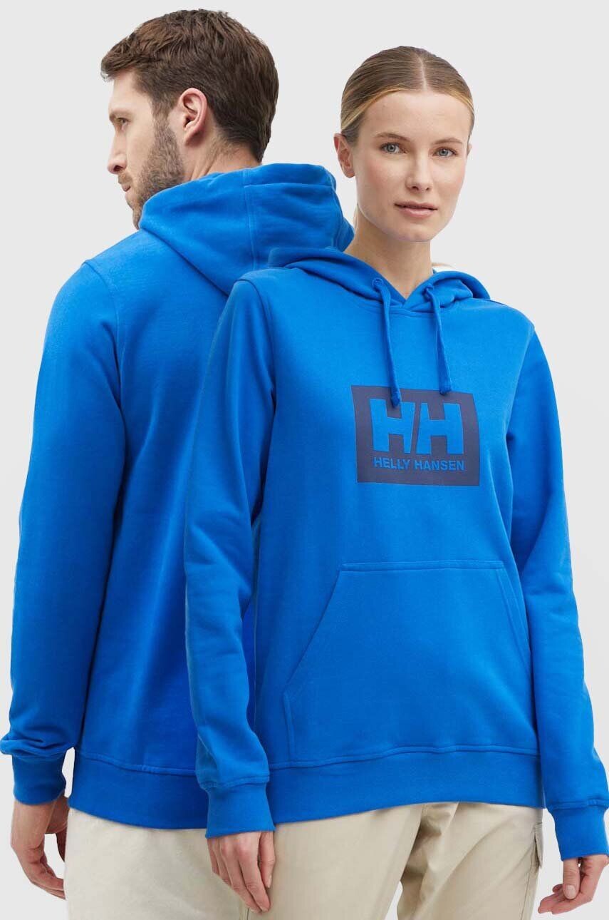 

Хлопковая толстовка Helly Hansen, синий