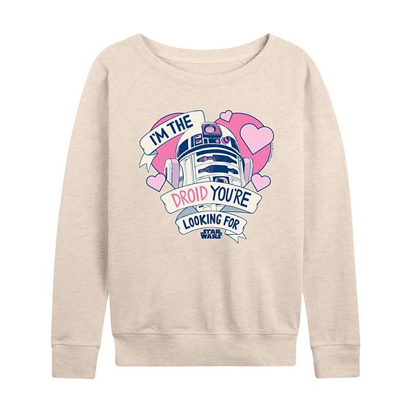 

Женская футболка с длинным рукавом r2-d2 i'm the droid you're looking for из френч терри Star Wars