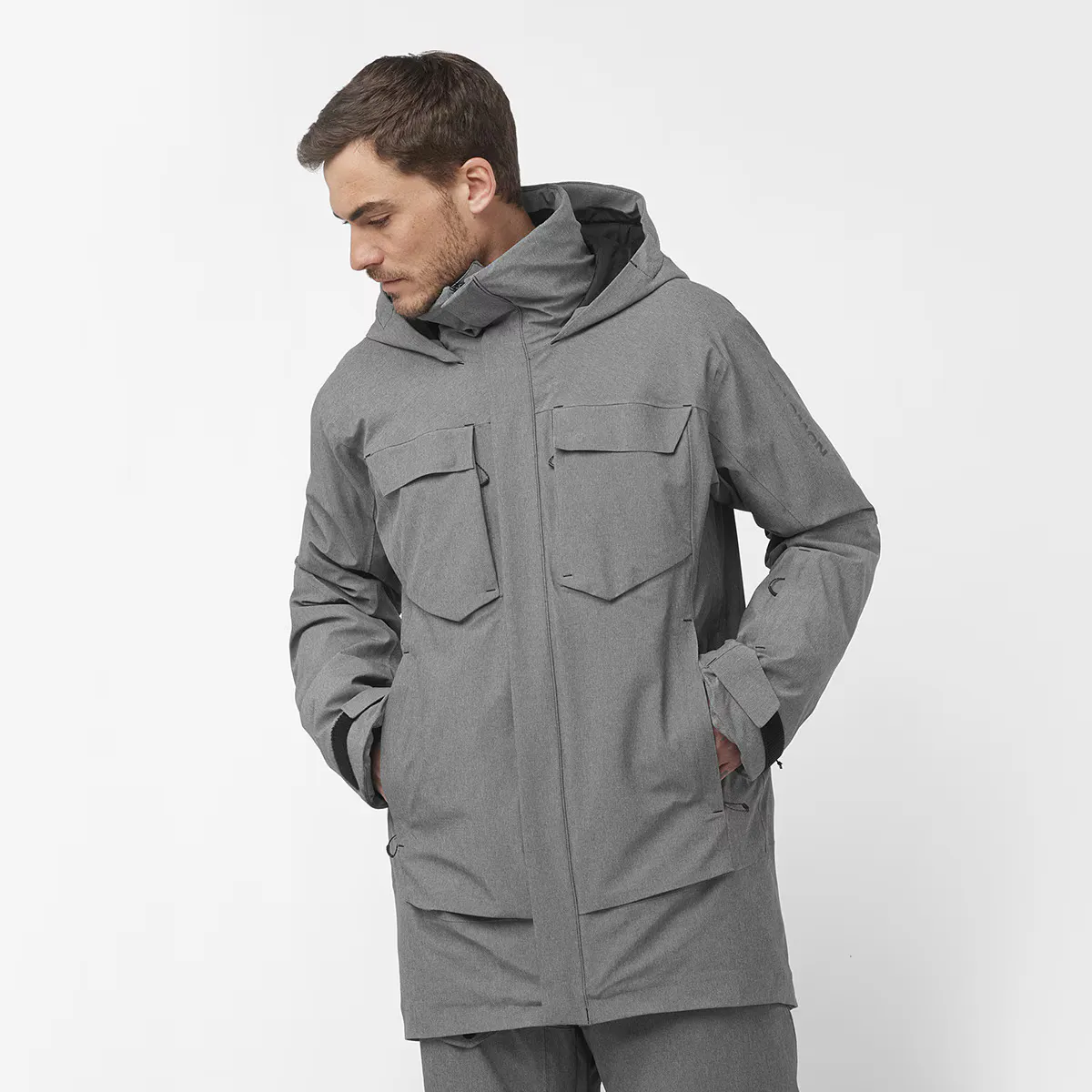 

Куртка Stance Cargo M Мужская утепленная куртка Salomon, серый