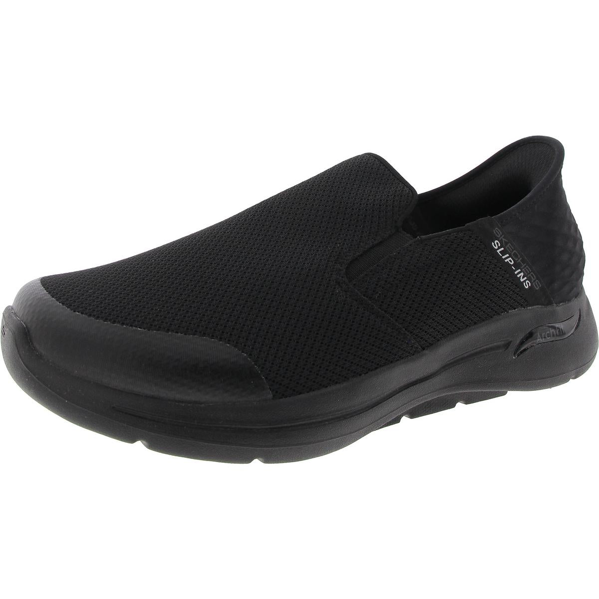 

Мужские удобные трикотажные туфли без застежек Skechers, черный