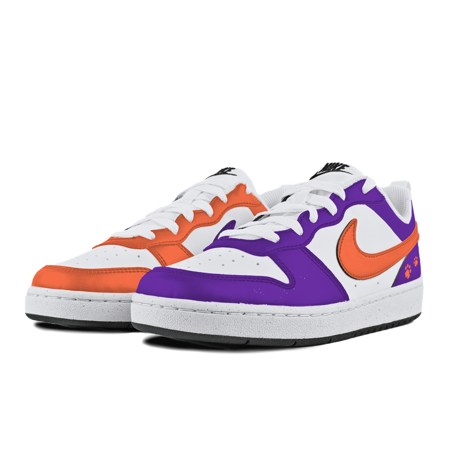 

Nike Антискользящие износостойкие низкие детские скейтерские кеды Court Borough белые для подростков