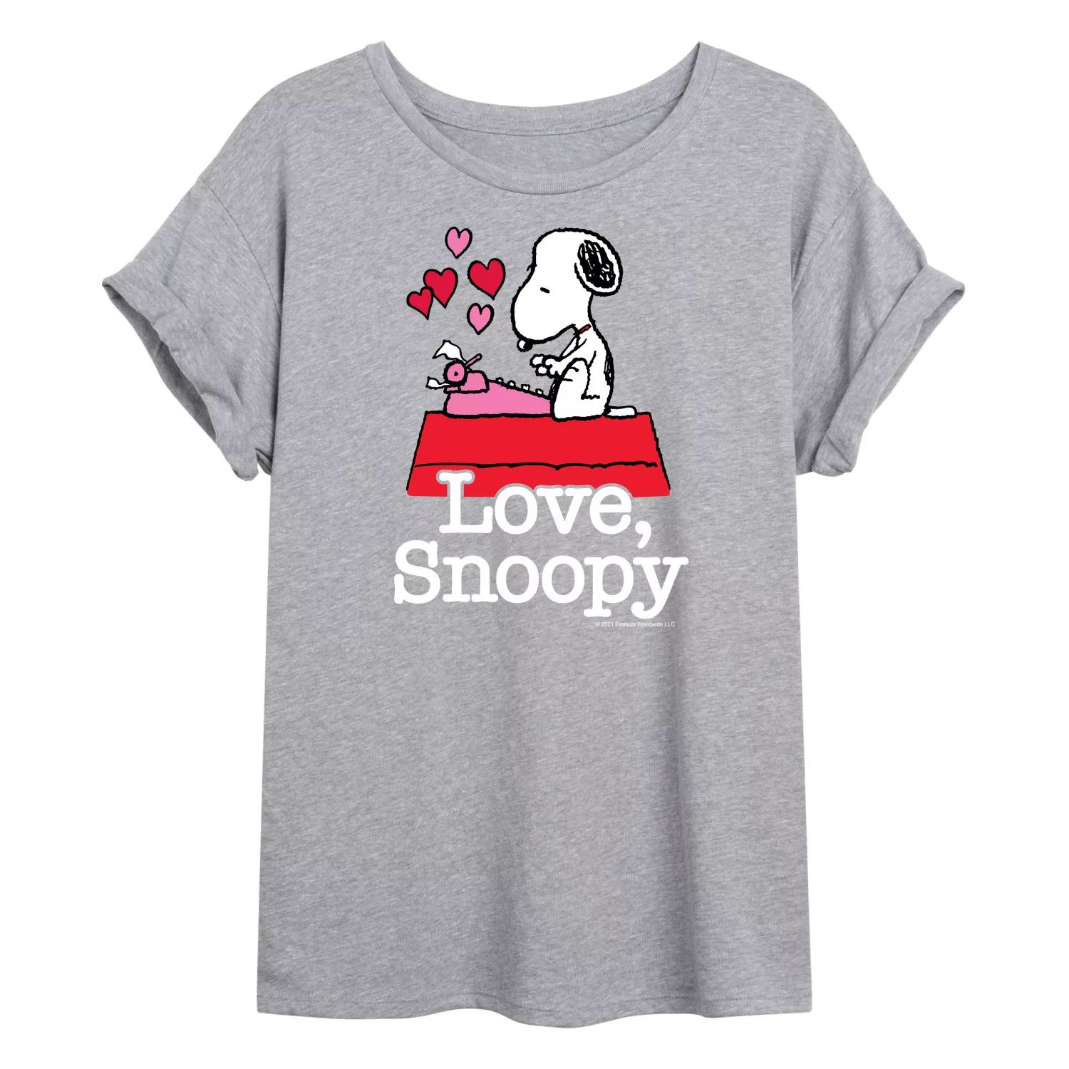 

Большая футболка для детей Peanuts "Love, Snoopy" ко Дню святого Валентина Licensed Character