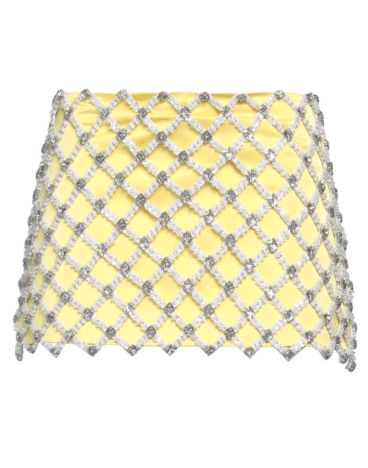 

Мини-юбка The Attico, лаймовый