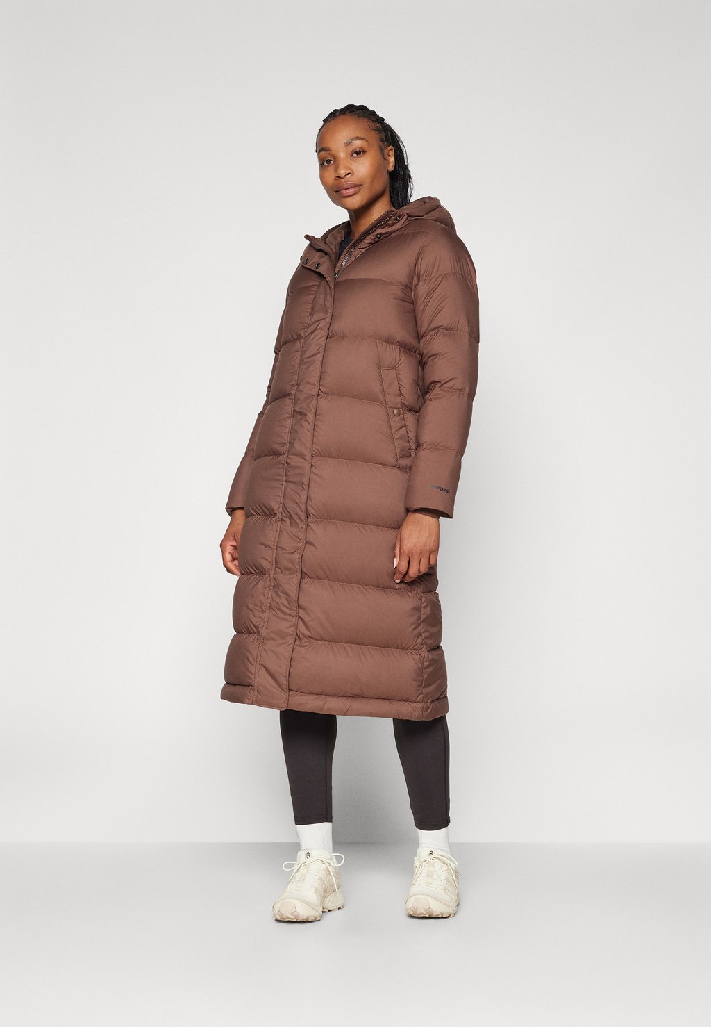 

Пуховое пальто SILENT LONG PARKA Patagonia, коричневый