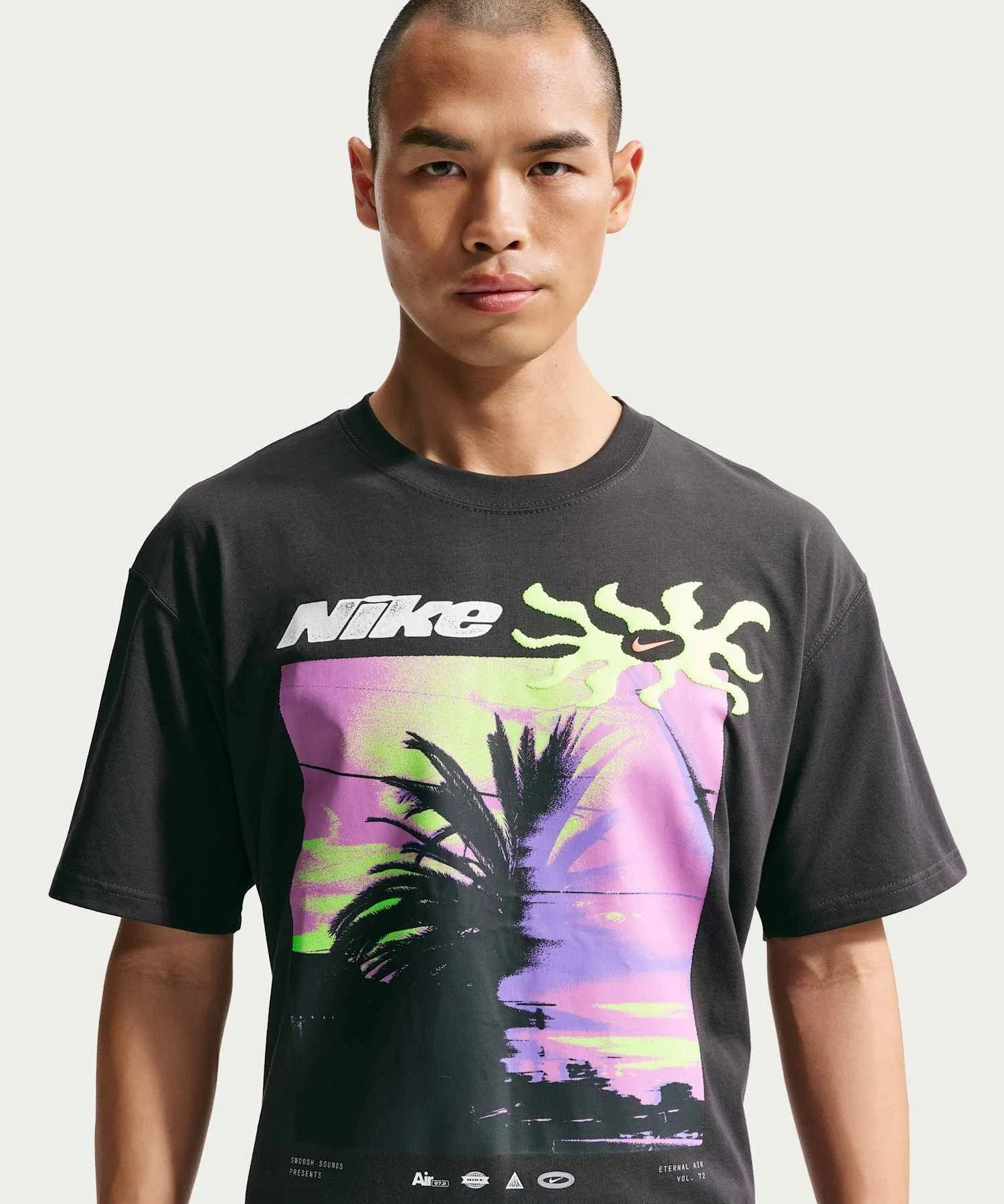Мужская футболка Nike Sportswear с принтом чёрная