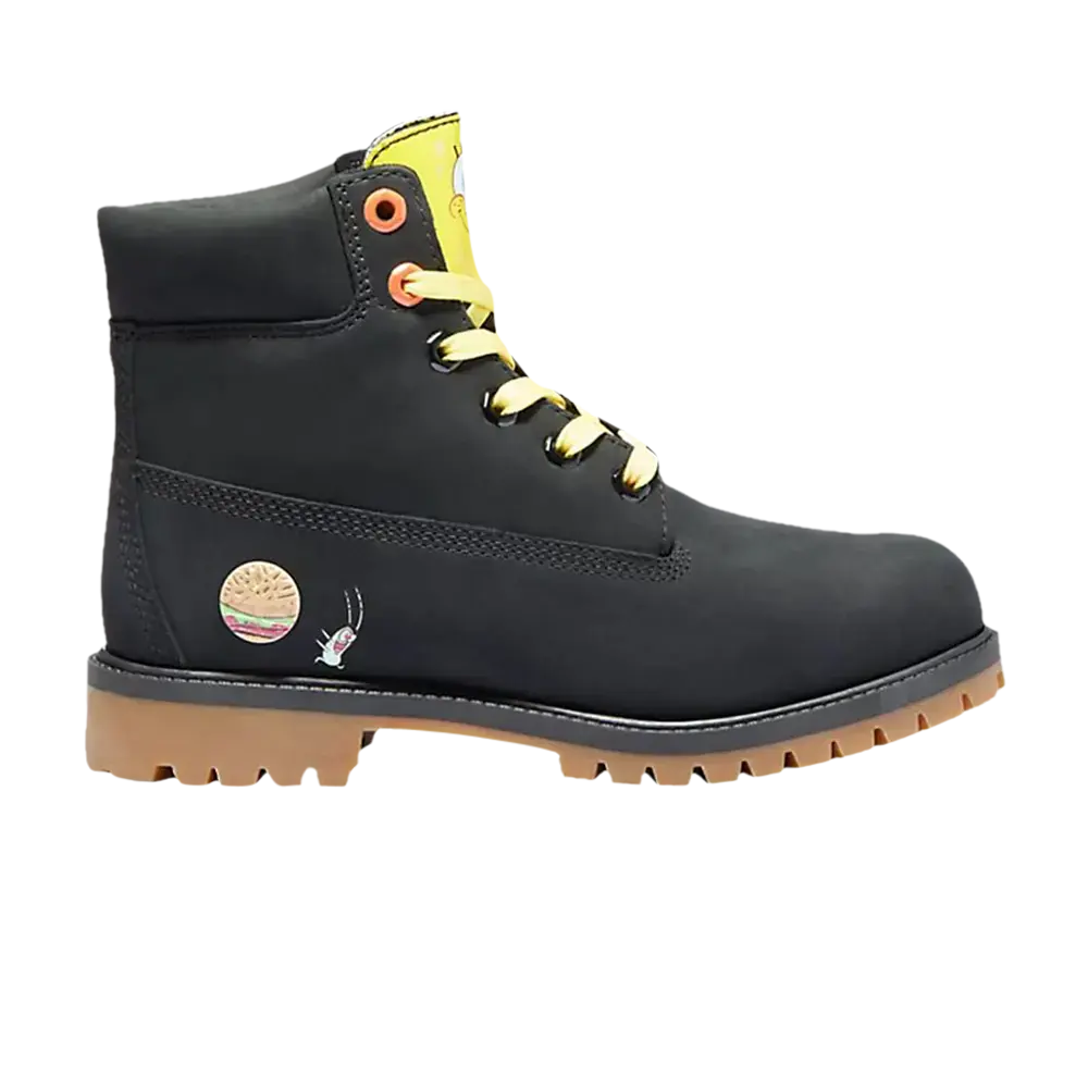 Ботинки SpongeBob SquarePants x Timberland 6 Inch Junior Sample, черный