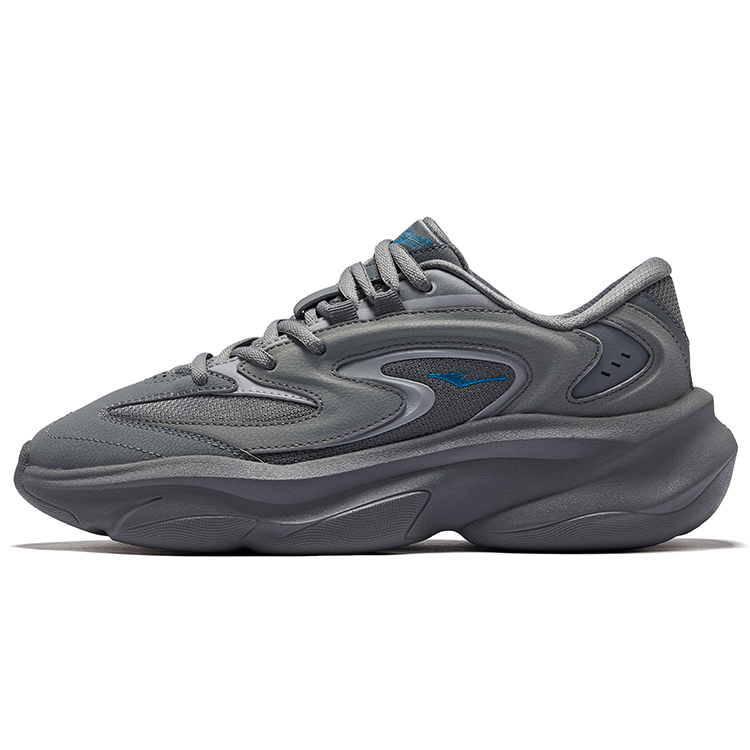 

Erke Мужские повседневные кроссовки Xiaoyu 2.0 Rebound And Breathable Low Top, цвет стальной серый, глубокий холодный серый