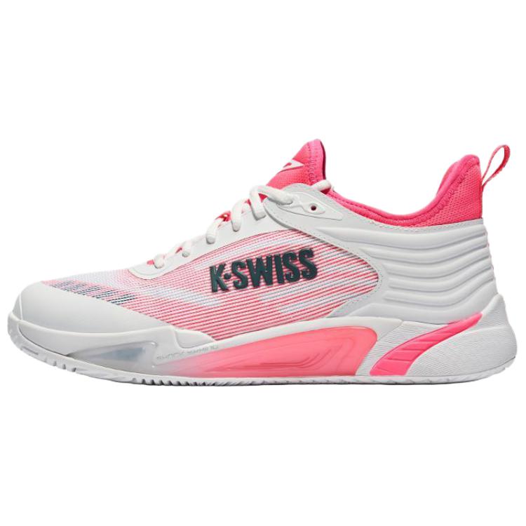 

K·SWISS Теннисные кроссовки KSWISS с амортизацией, износостойкие, низкие, мужские, цвет белый, розовый