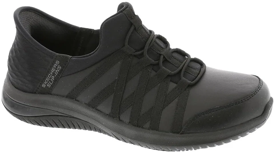 Рабочие ботинки Skechers Dantey Parral Bungee SR Professional для мужчин, модель Hands Free, Black — фото 2