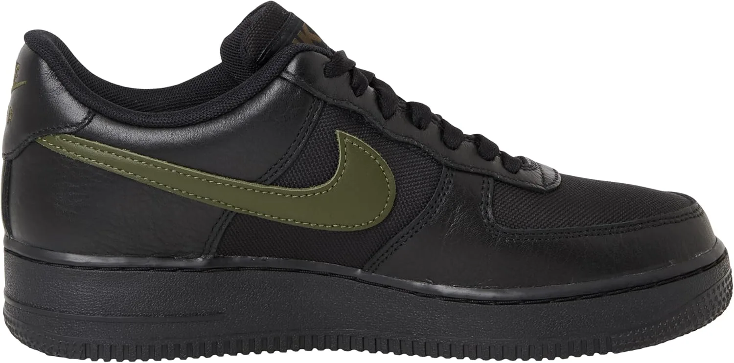 Мужские кроссовки Nike Air Force 1 Low Gore-tex, черный/хаки — фото 4
