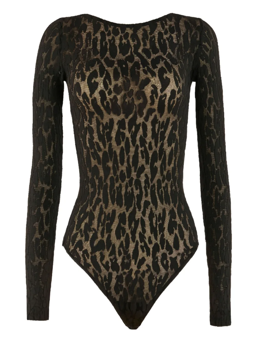 

Боди Leo с длинными рукавами Wolford, черный