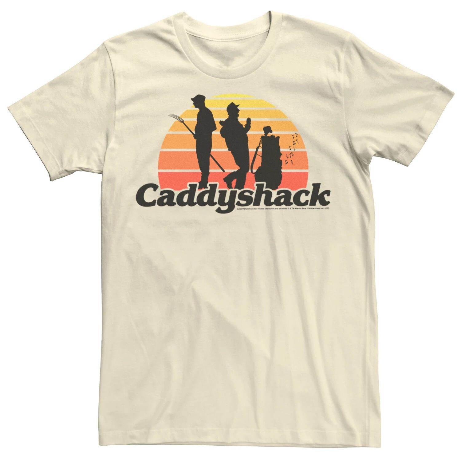 

Мужская футболка Caddyshack с силуэтами заката в стиле ретро Licensed Character