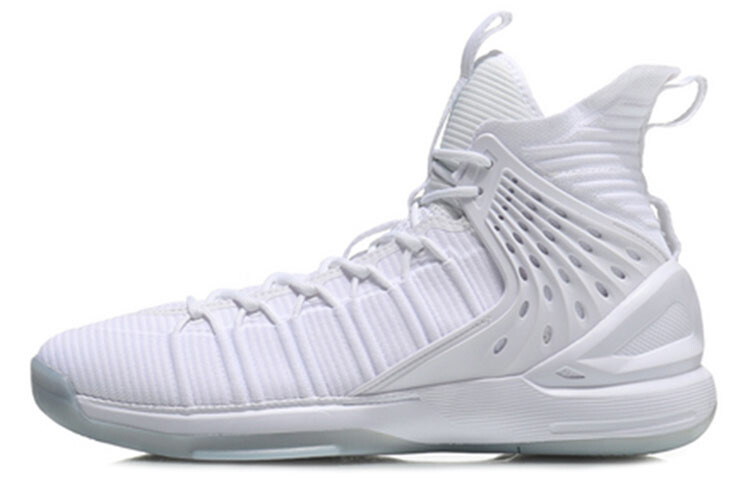 

LINING CF Tracing Vintage Basketball Shoes Men High-top White
