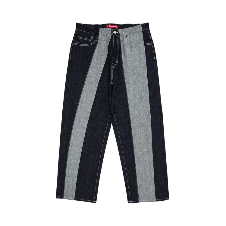 

Джинсы Supreme Paneled Stripe Baggy Jean, Rigid Indigo