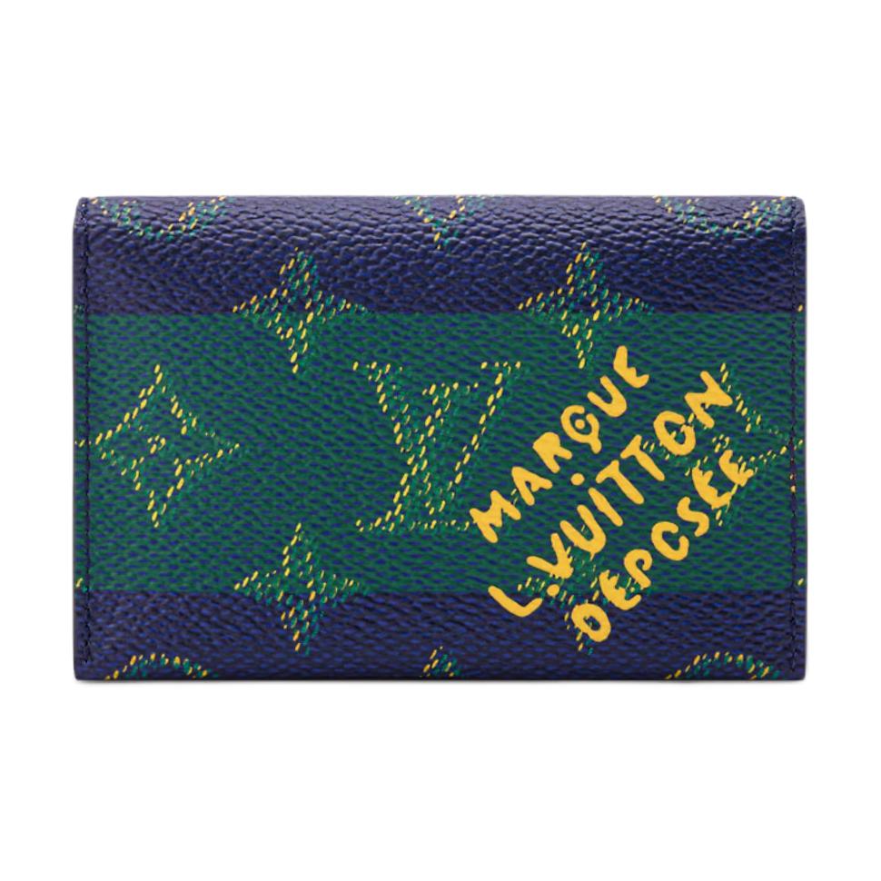 

Louis Vuitton Тонкий держатель для карт из холста с покрытием, мужской, зеленый