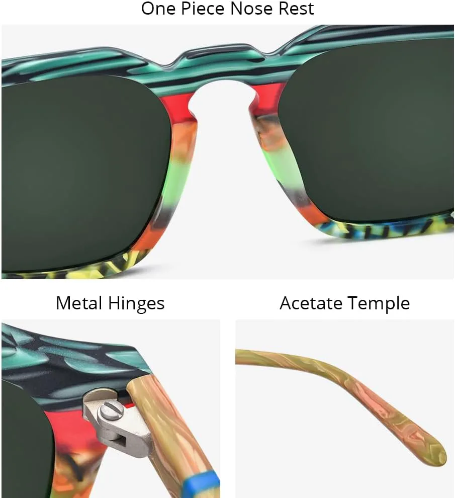 

Солнцезащитные очки HEPIDEM матовые ацетатные, винтажные, ретро, ​​квадратные, поляризованные, для мужчин, с защитой от УФ-излучения UV400, 9292t Matte Blue