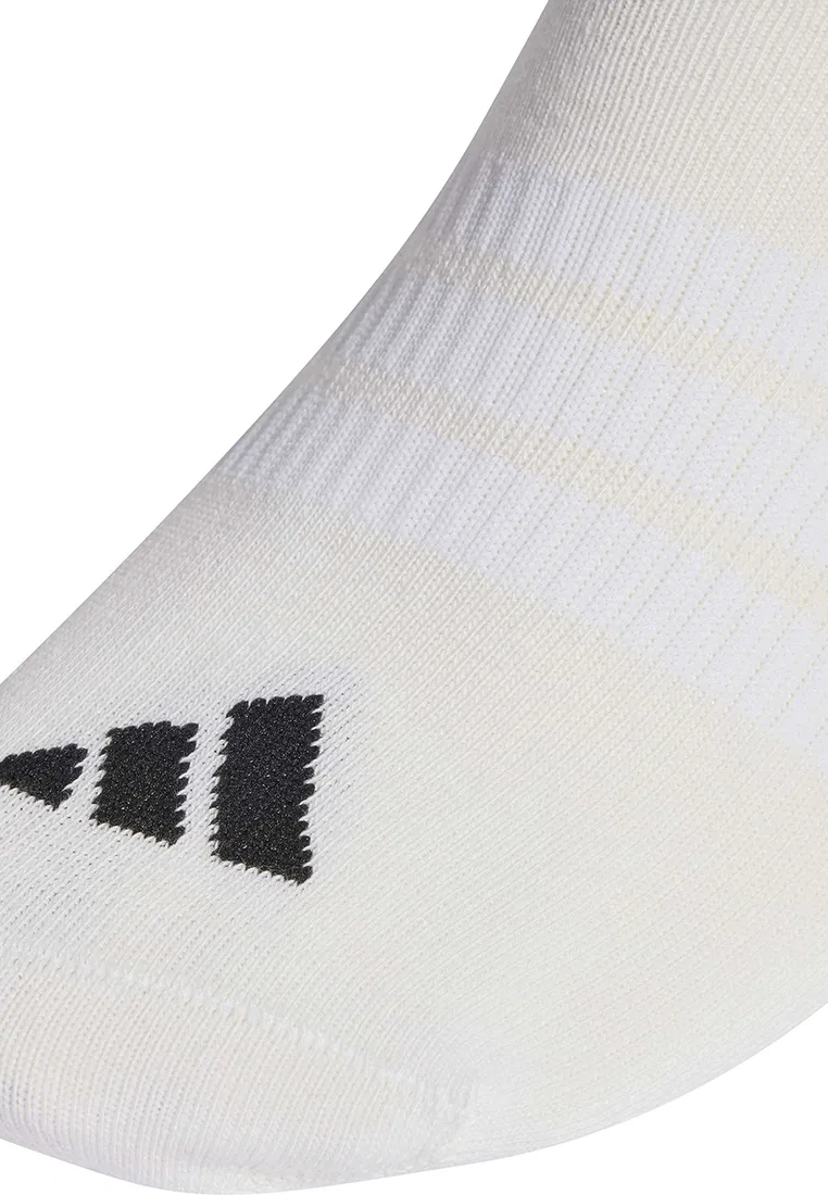 Носки женские, низкие, 3 пары, Thin & Light Essentials Adidas, белый/черный — фото 3