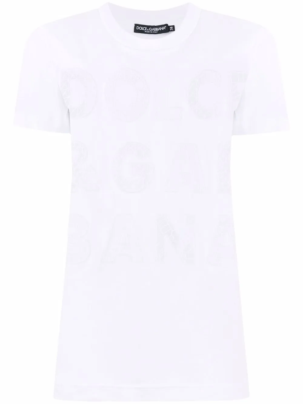 

Футболка с логотипом DOLCE & GABBANA, белый