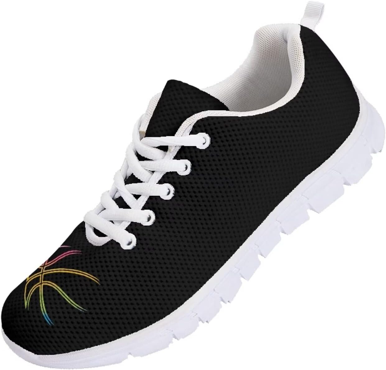 

Мужские кроссовки Funnydude Funny Print 2025 Осень, легкие беговые кроссовки с дышащей сеткой, Basketball