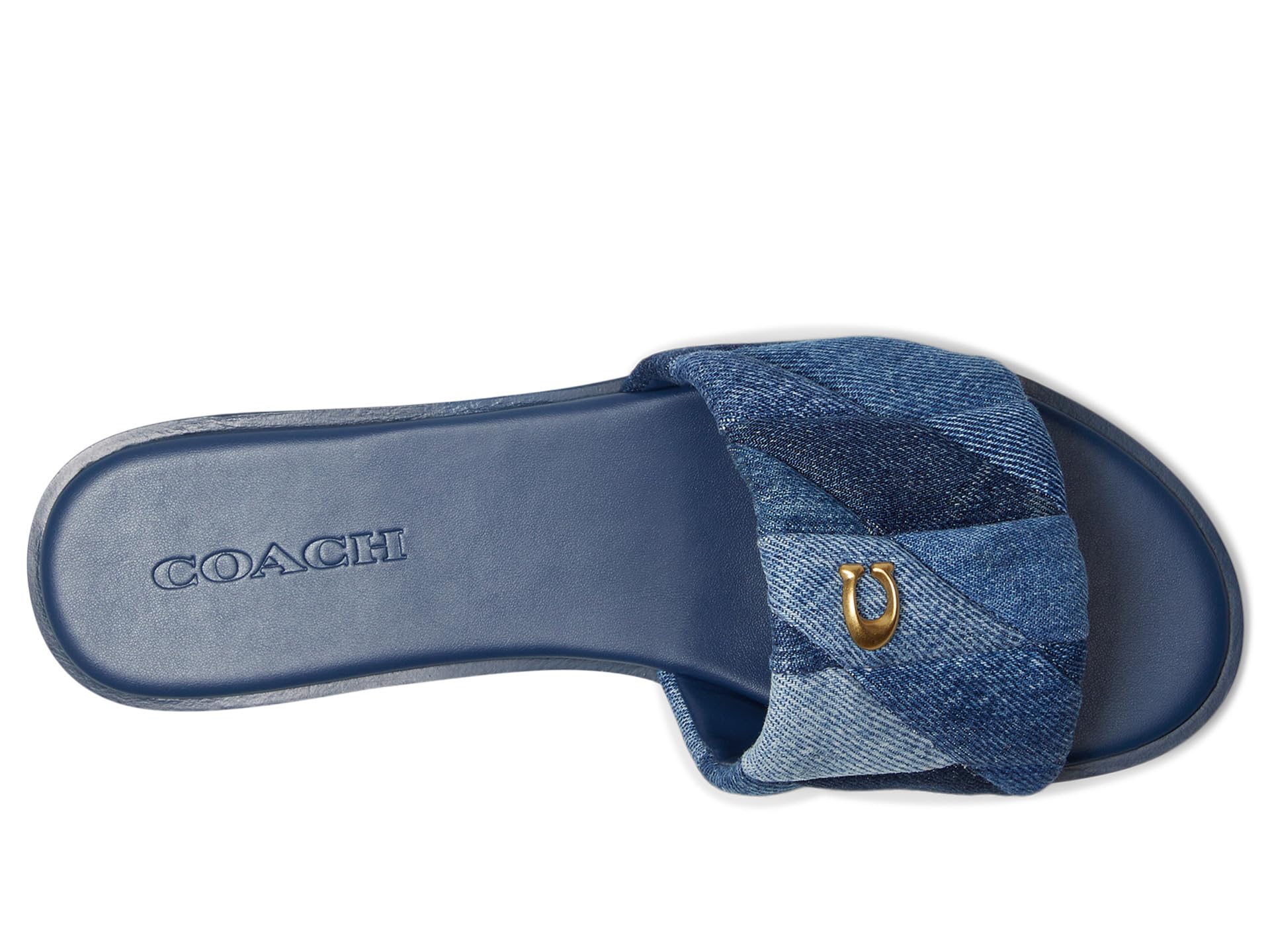 Сандалии COACH Holly Sandals with Quilting, цвет Denim Multi — фото 2