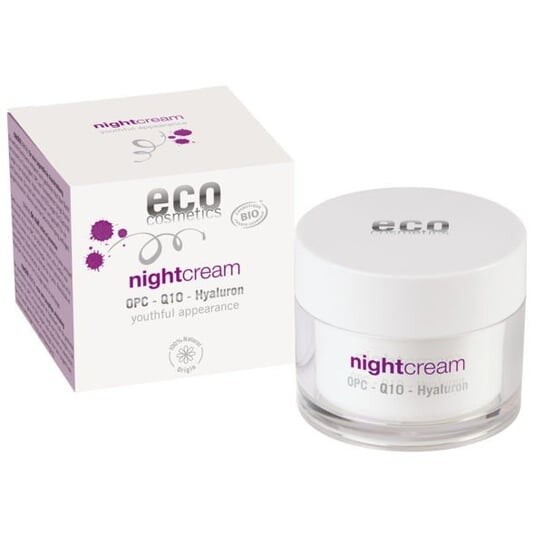 

ЭКОКосметика, Ночной, Ночной крем с OPC, Q10 и гиалуроновой кислотой, Eco Cosmetics
