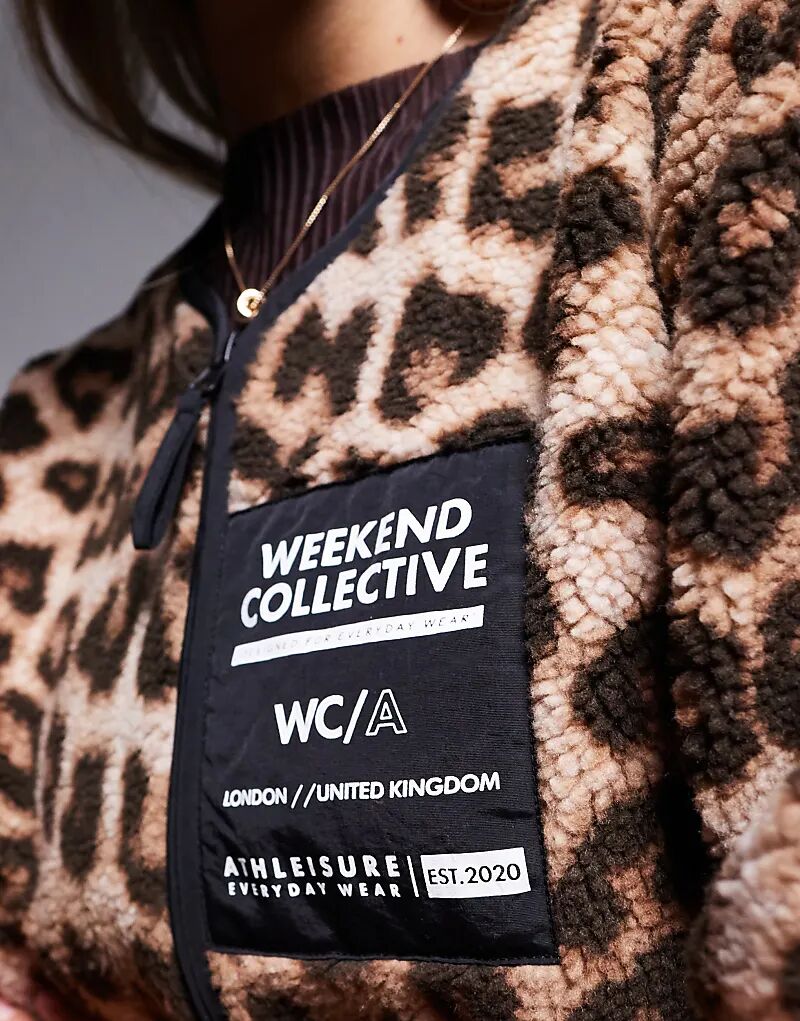 

Weekend Collective Толстовка, леопардовый борг проносится сквозь Asos Weekend Collective