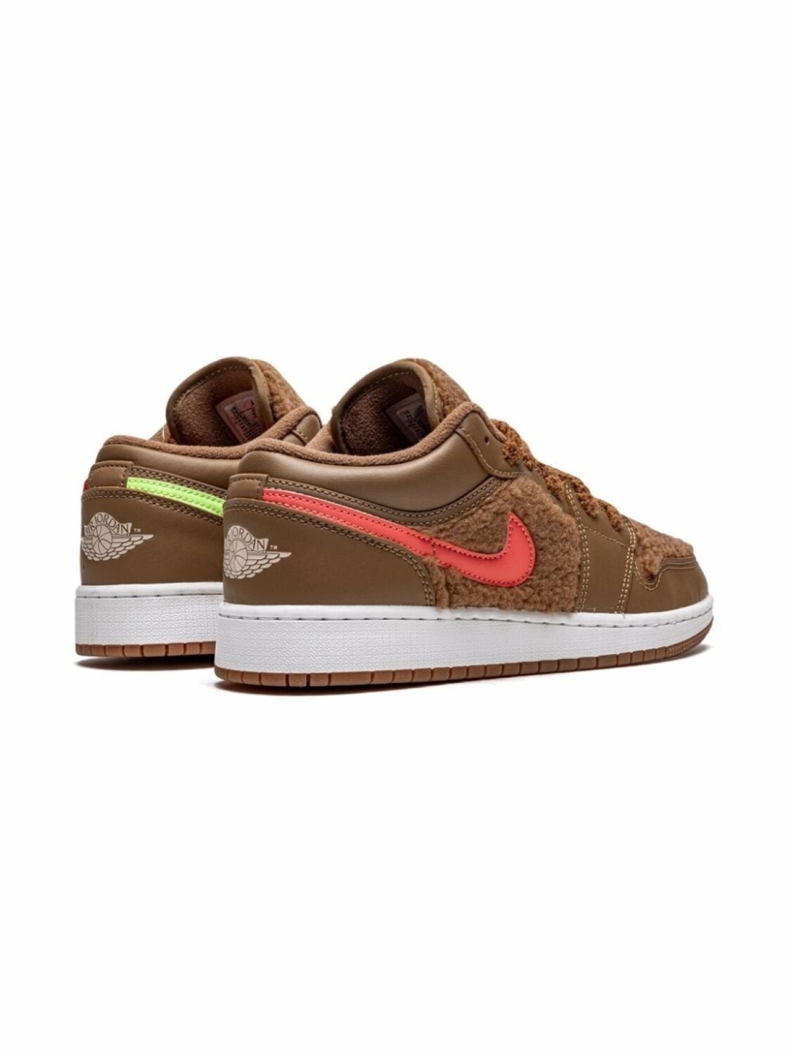 Кроссовки Jordan 1 Low UTL Teddy Bear Jordan Kids, коричневый — фото 3