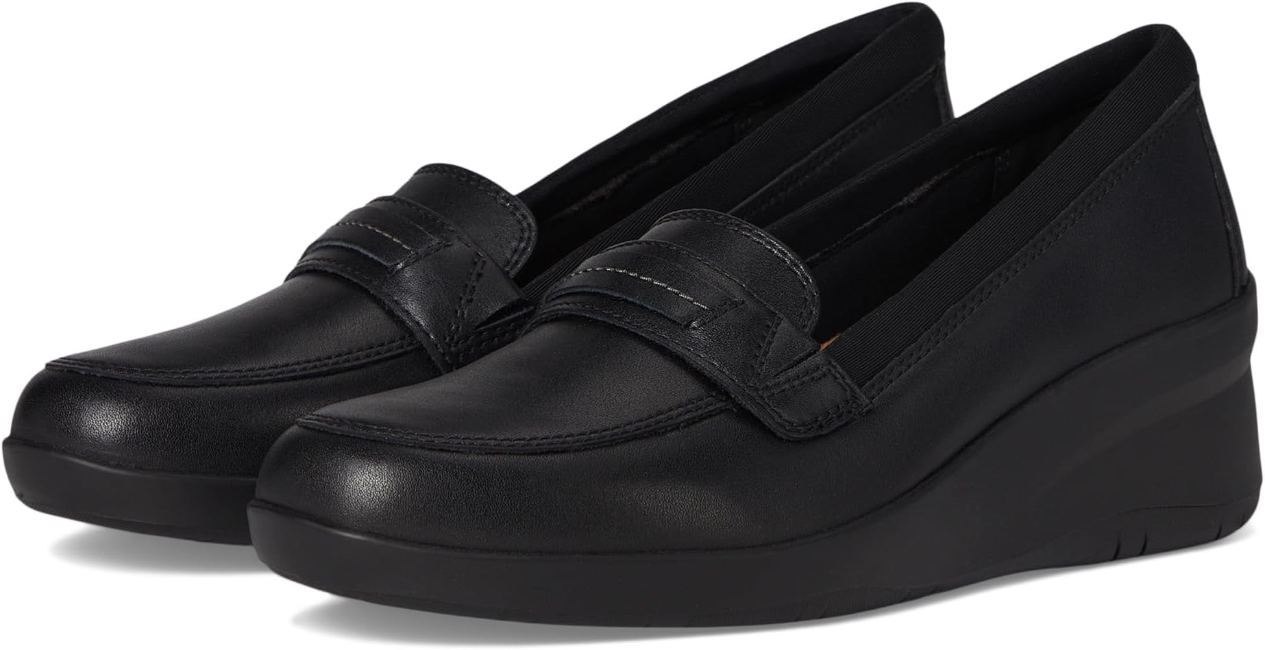 Лоферы Clarks Suttyn Penny, цвет Black Leather