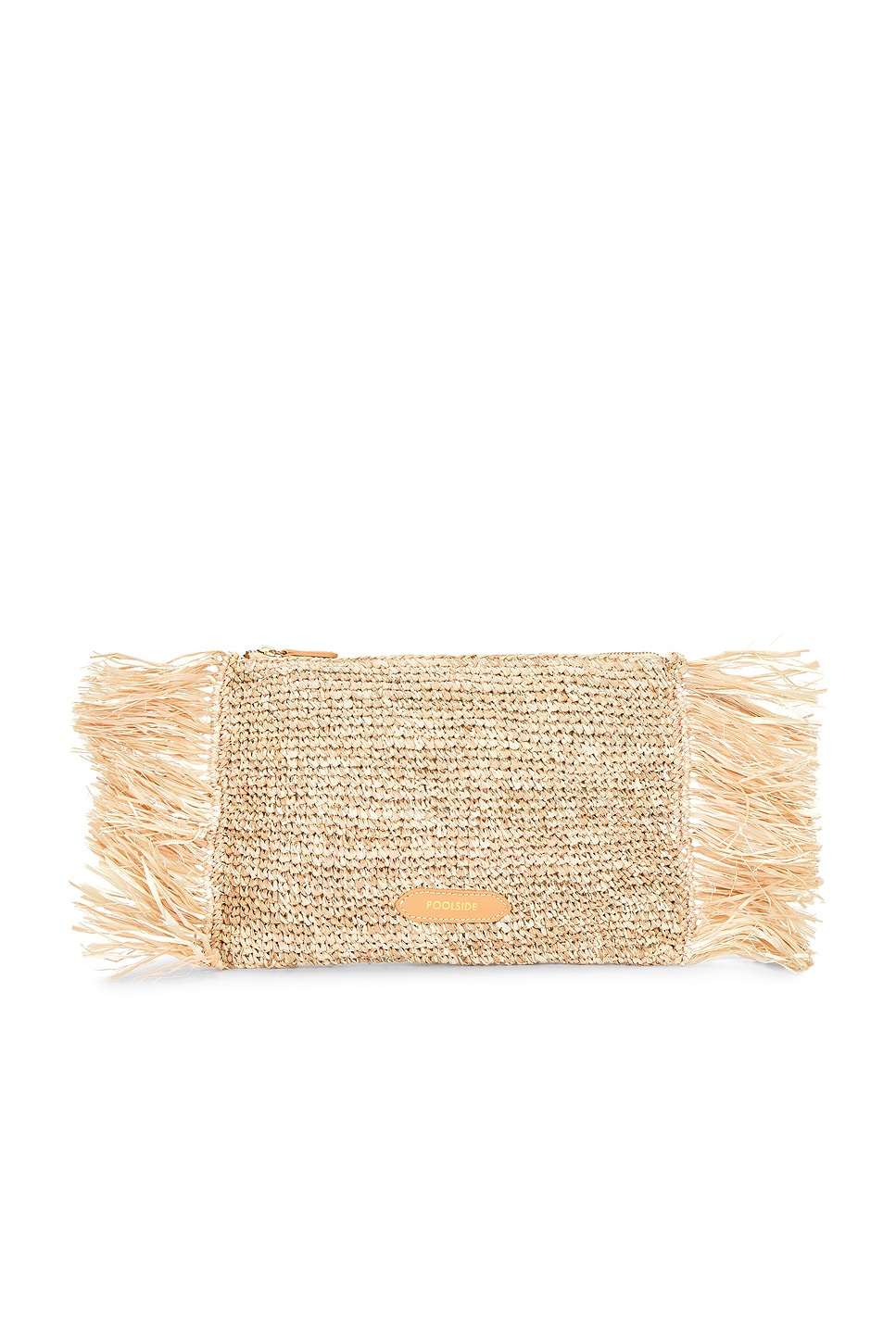 

Тропическая клатч-сумка с бахромой Poolside, mixed natural