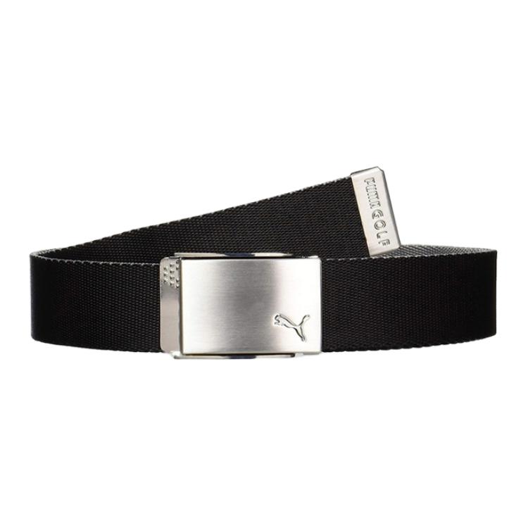 

PUMA Мужской тканевый ремень черный шириной 3.7 см, Black