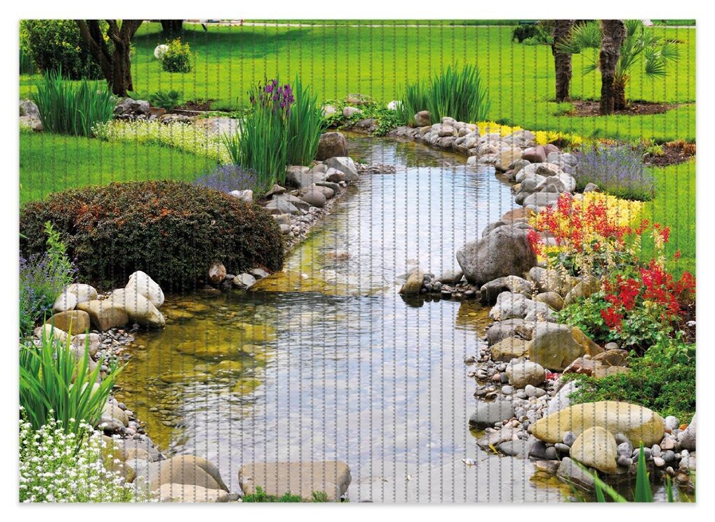 

Коврик для душа Wallario, нескользящий коврик, коврик для ванной, коврик для двери, цветы на пруду, размер ок. 70 х 50 см, зеленый