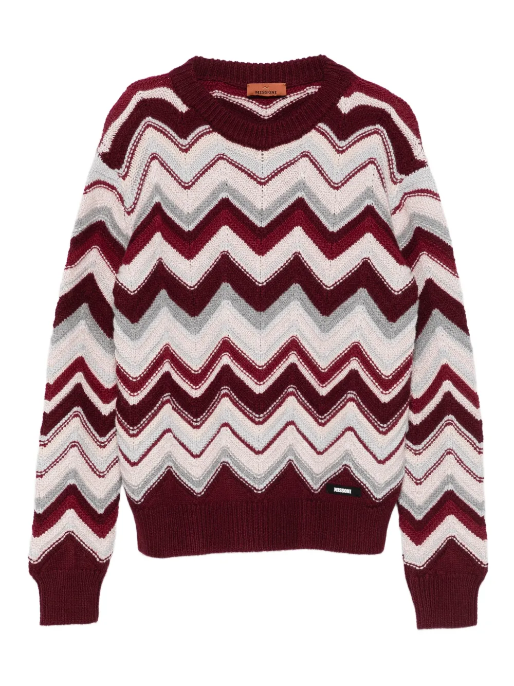 

Свитер с узором зигзаг Missoni Kids, красный