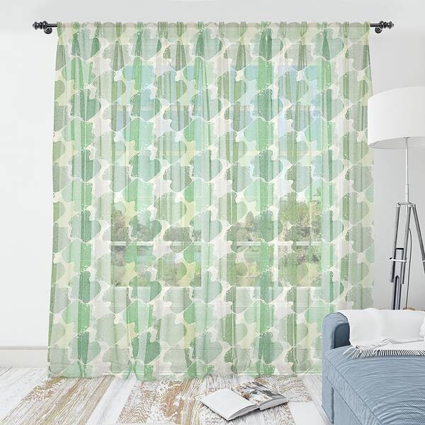 

Штора Abakuhaus Blätter Typ B 2 шт, 274x210x0,5 см цвет grün grau