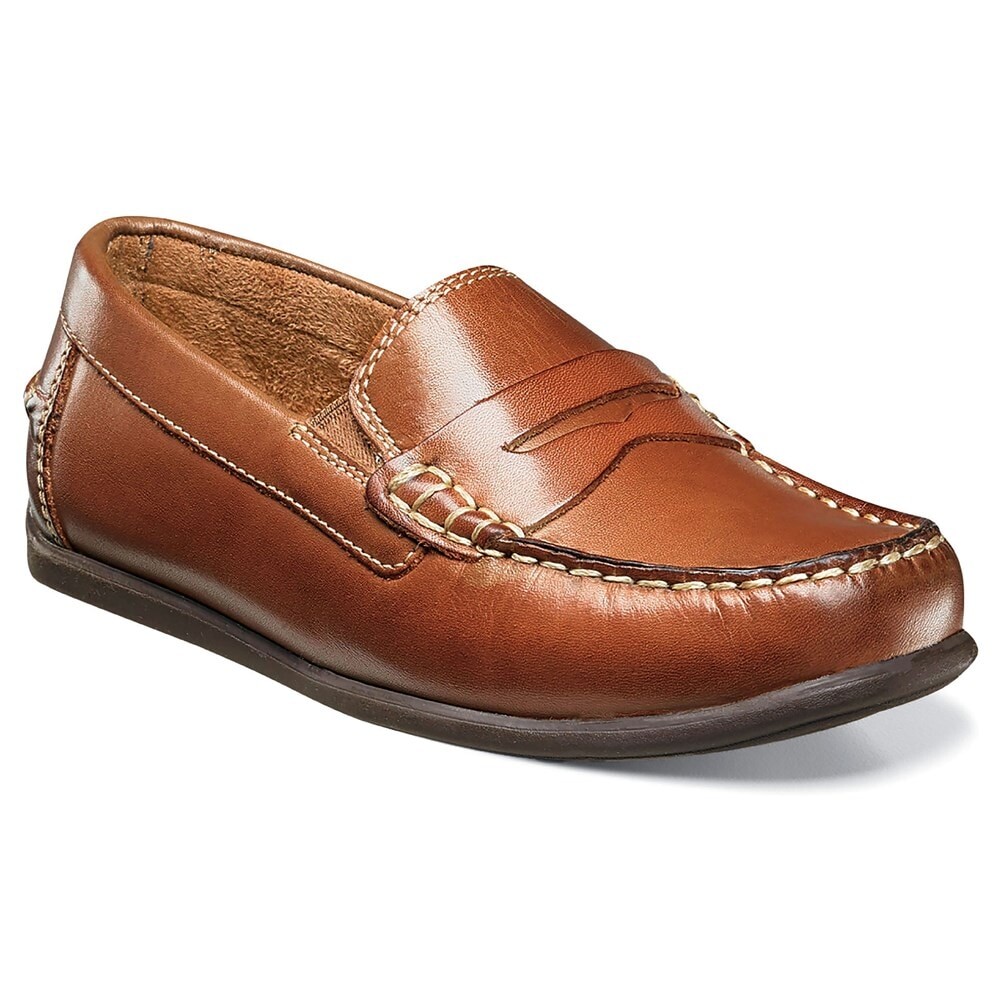 

Детские лоферы Jasper Jr Moc Toe для малышей/маленьких/больших детей Florsheim, тан