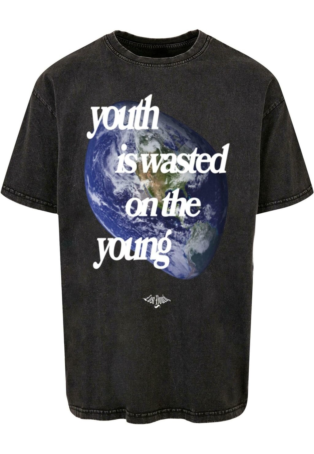 

Принт на футболке UNISEX HEAVY TEE, WORLD Lost Youth, темно-серый