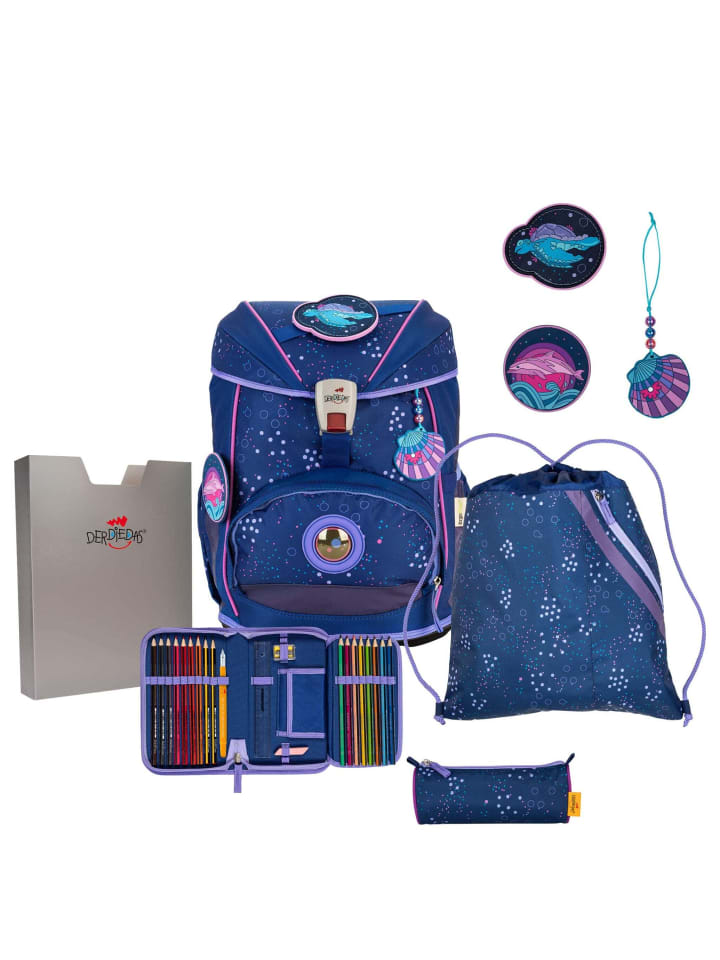 

DerDieDas ErgoFlex Light - школьный рюкзак, 5 предметов. 800 г (Deep Ocean) в цвете Deep Ocean
