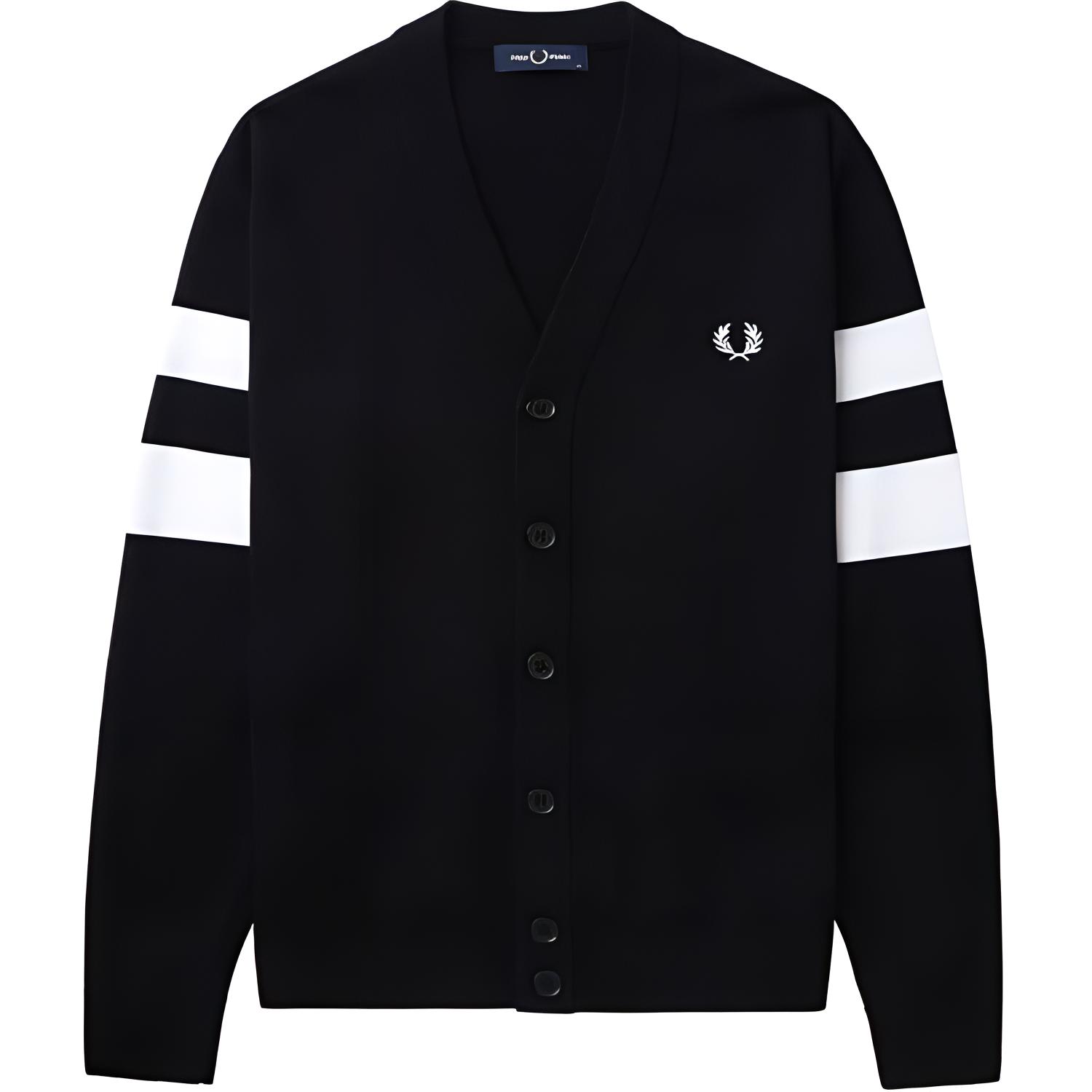 

Кардиган с вышитым логотипом и застежкой на пуговицы FRED PERRY, черный