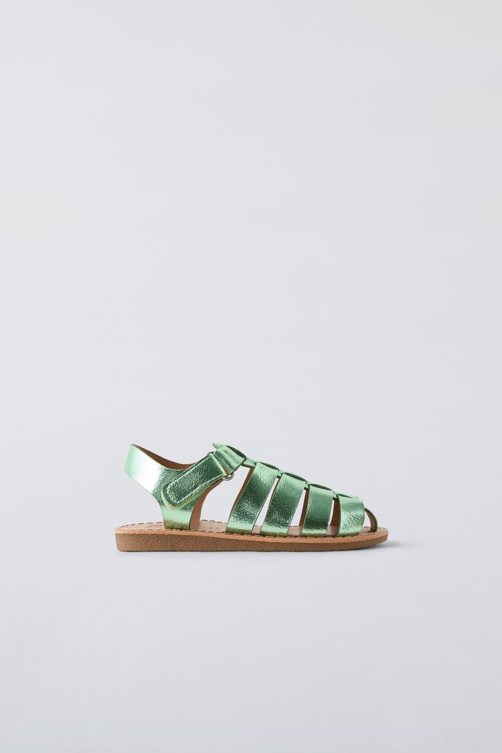 

Металлические сандалии ZARA, зеленый