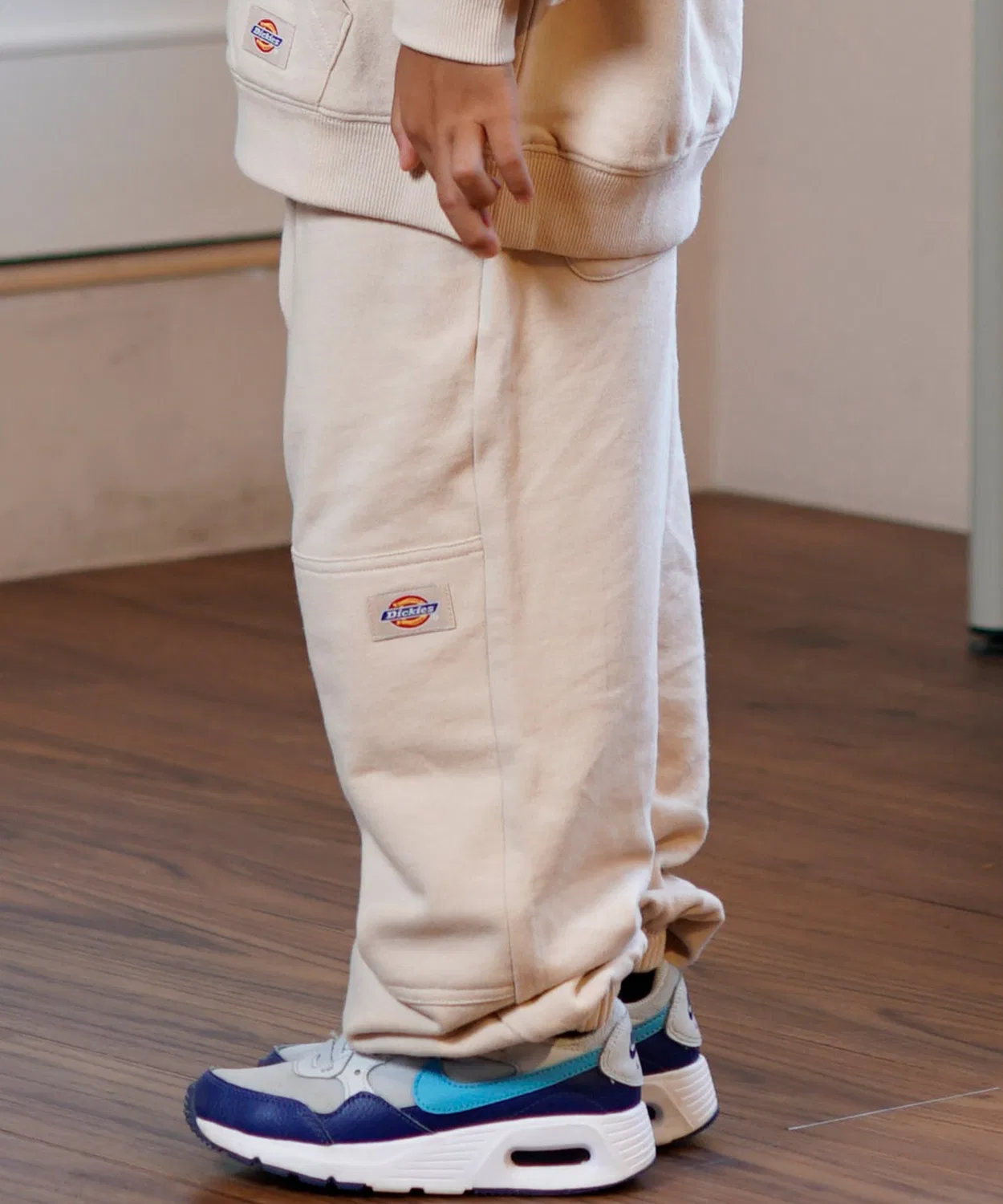 Спортивные штаны двойные колени Dickies серые — фото 2