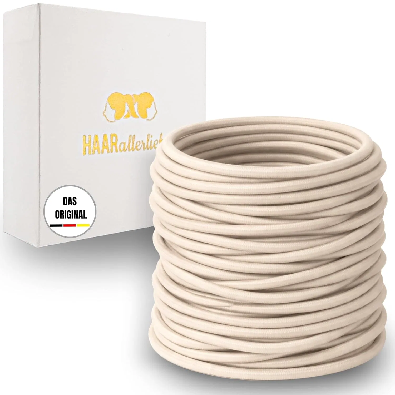 Набор тонких бежевых резинок для волос (30 шт.) от Haarallerliebst Haarallerliebst, Beige Thin (Pack Of 30)